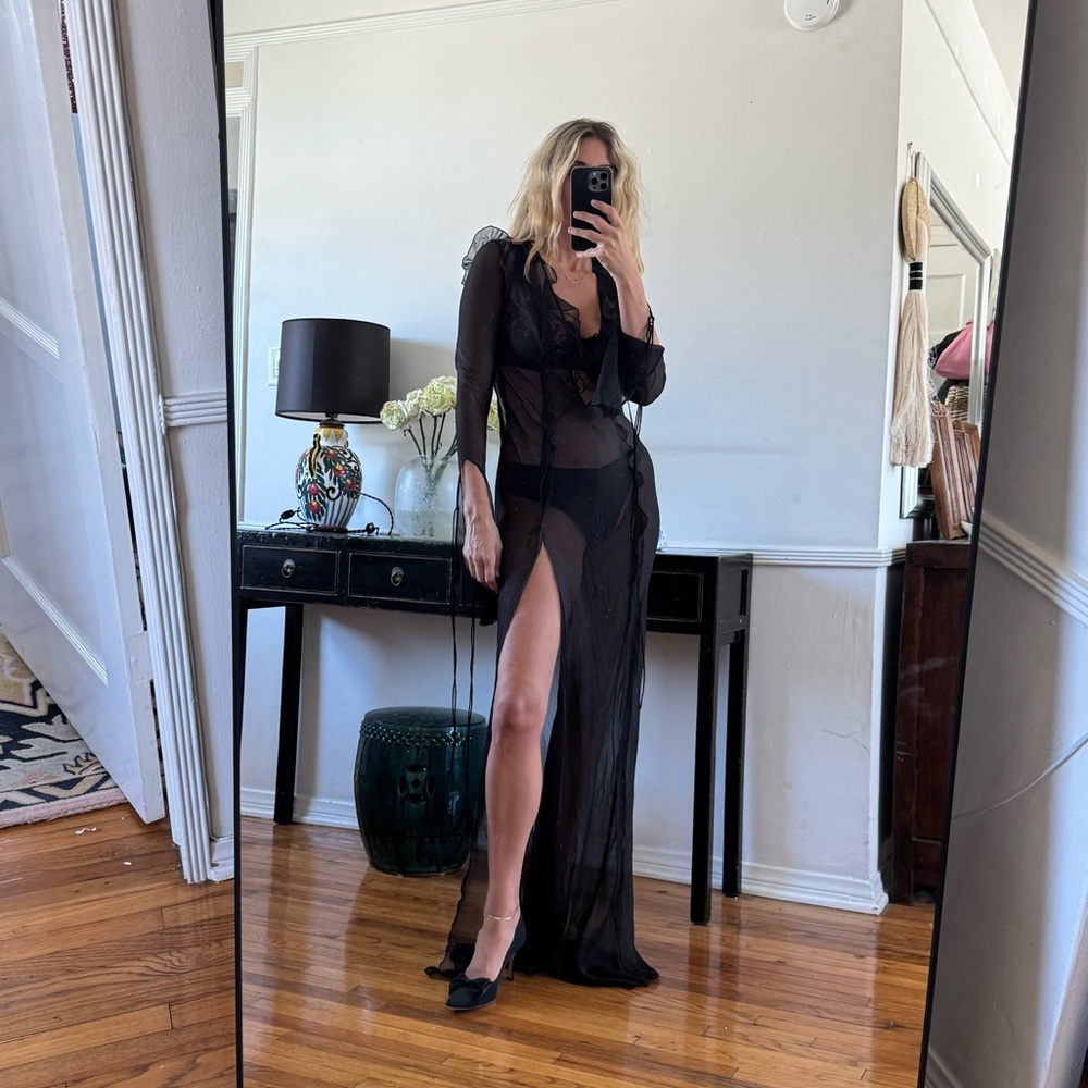 RAT and BOA long sheer dress